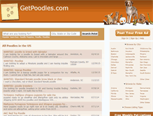 Tablet Screenshot of getpoodles.com